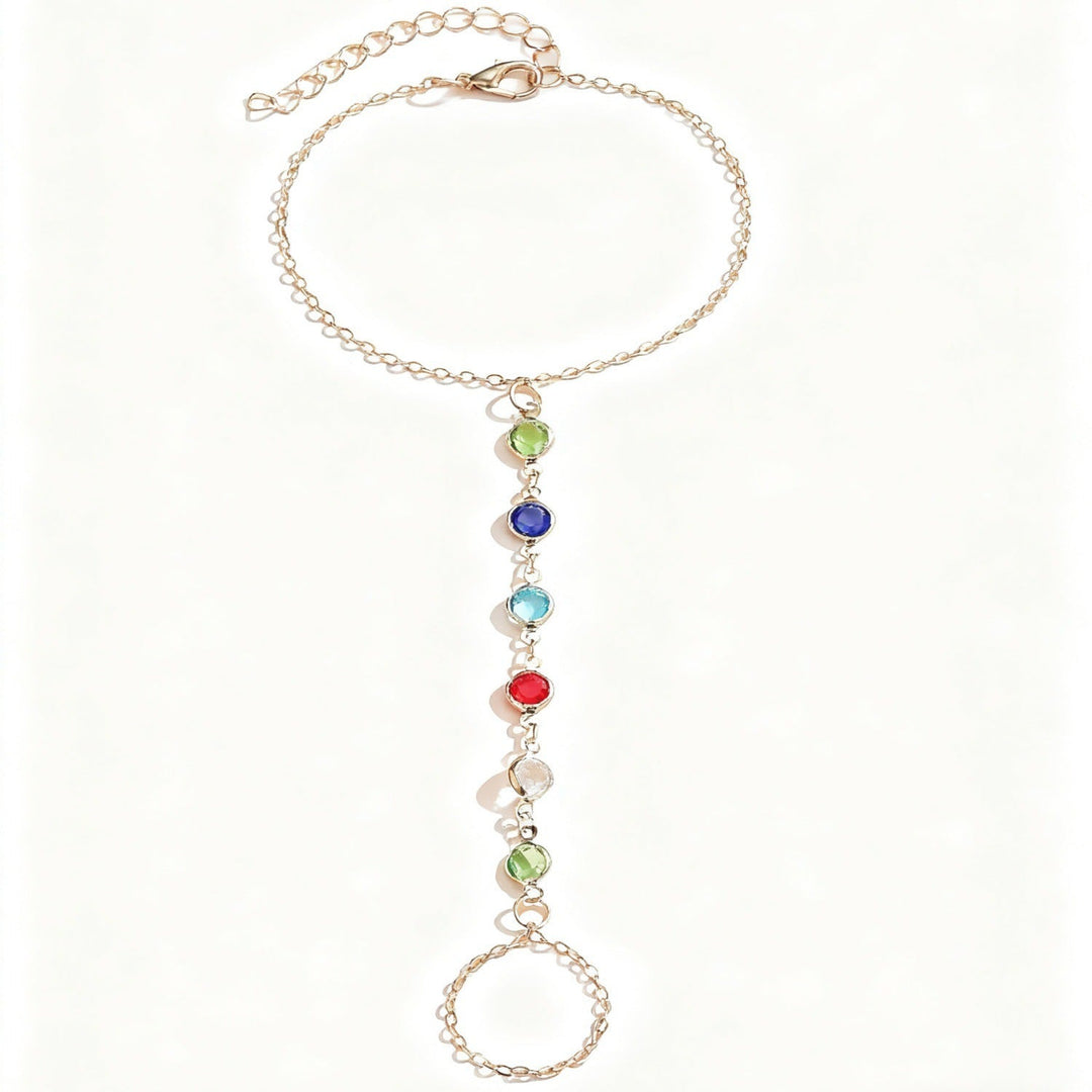 Colorful Gemstone Charm Bracelet Kalsten