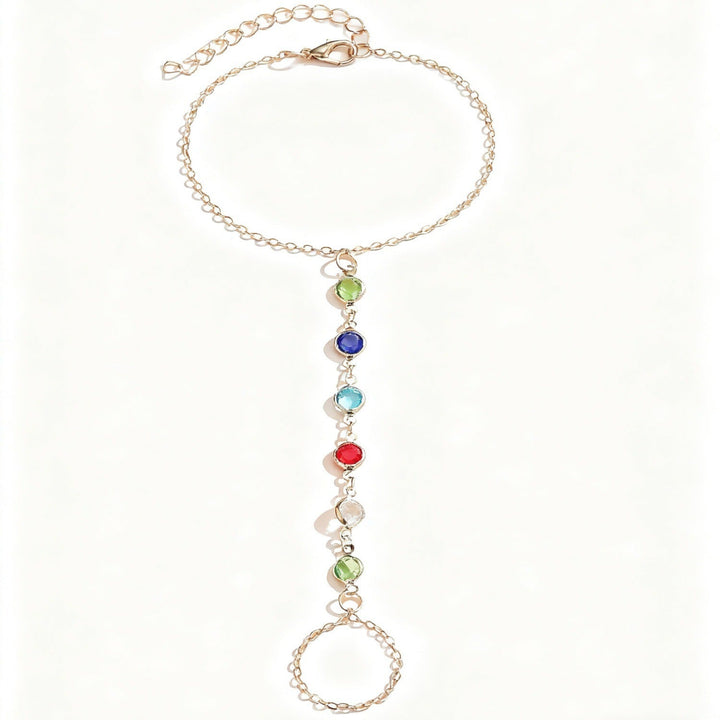Colorful Gemstone Charm Bracelet Kalsten