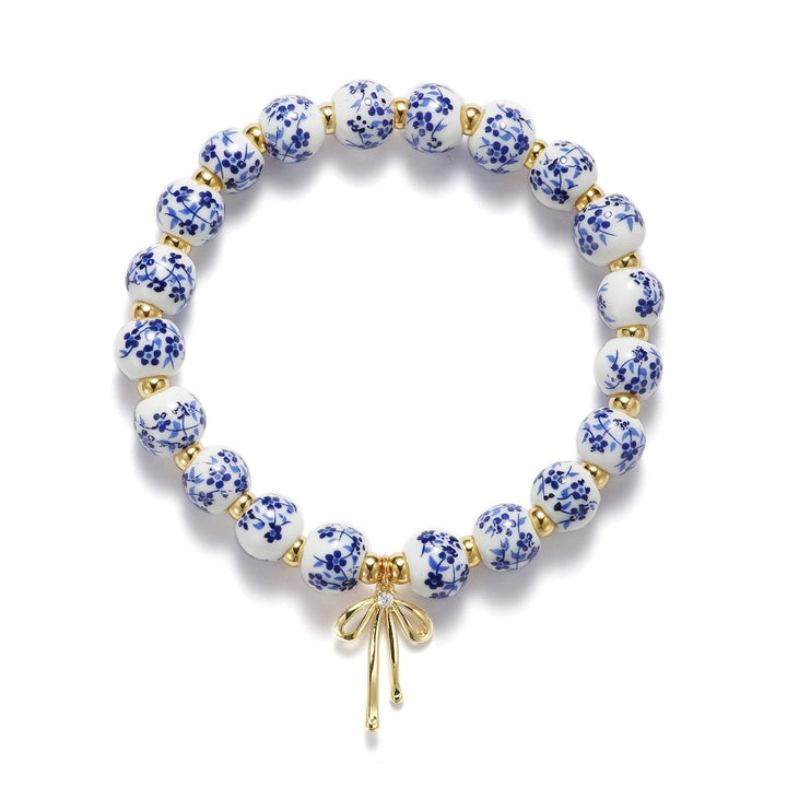 Floral Beaded Charm Bracelet Kalsten