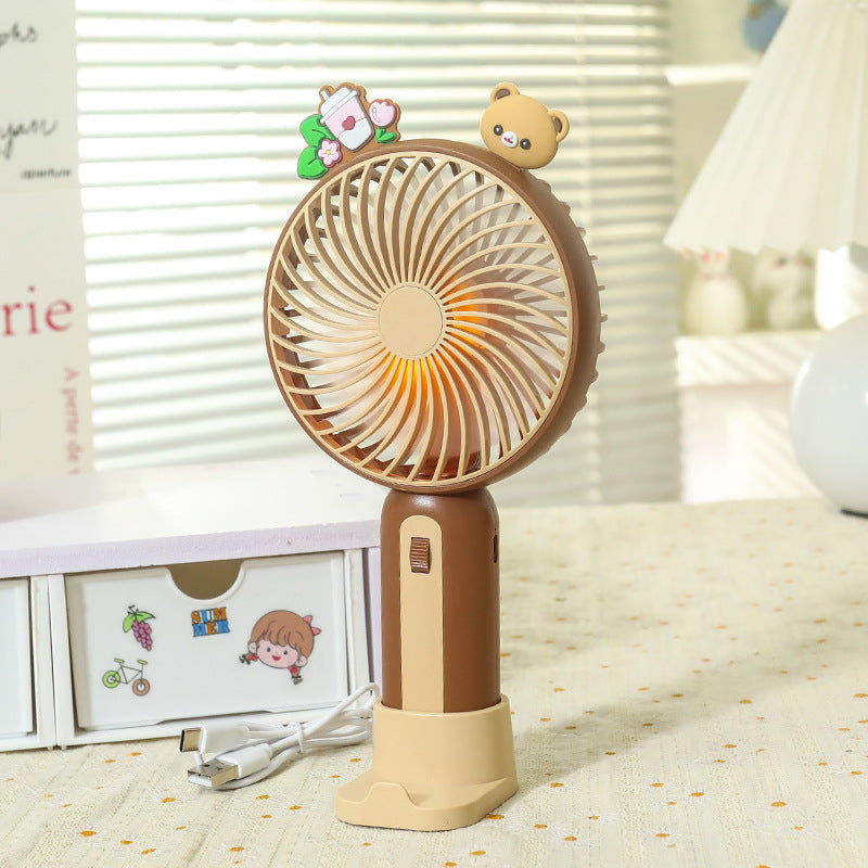 Women's Portable Hand Fan with Playful Animal Design Kalsten