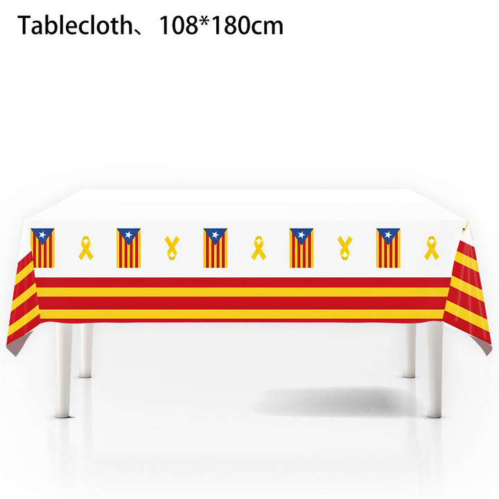 Unisex nan patriotic rectangular party tablecloth with stars and stripes waterproof disposable plastic Kalsten