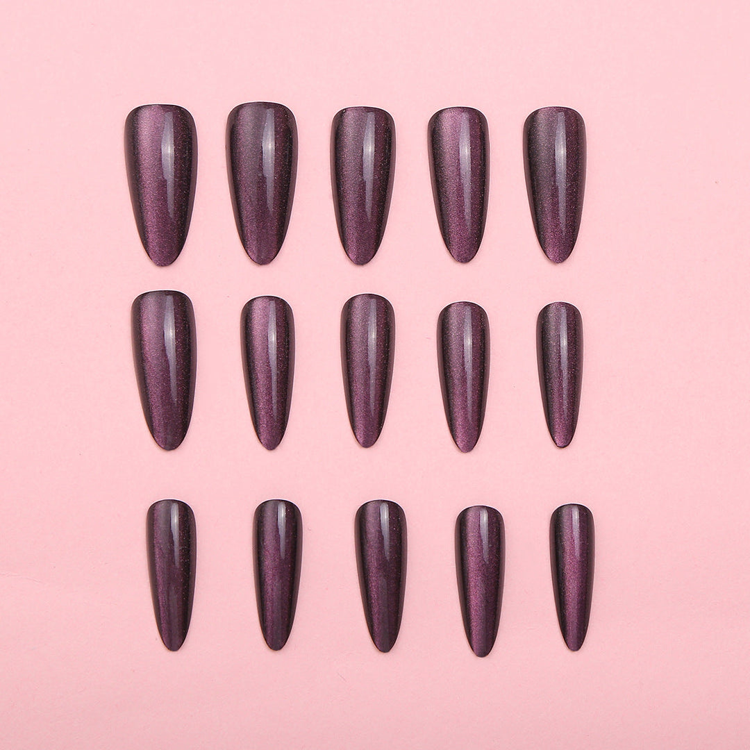 Premium Stiletto Press-On Nail Set with Reflective Finish Kalsten