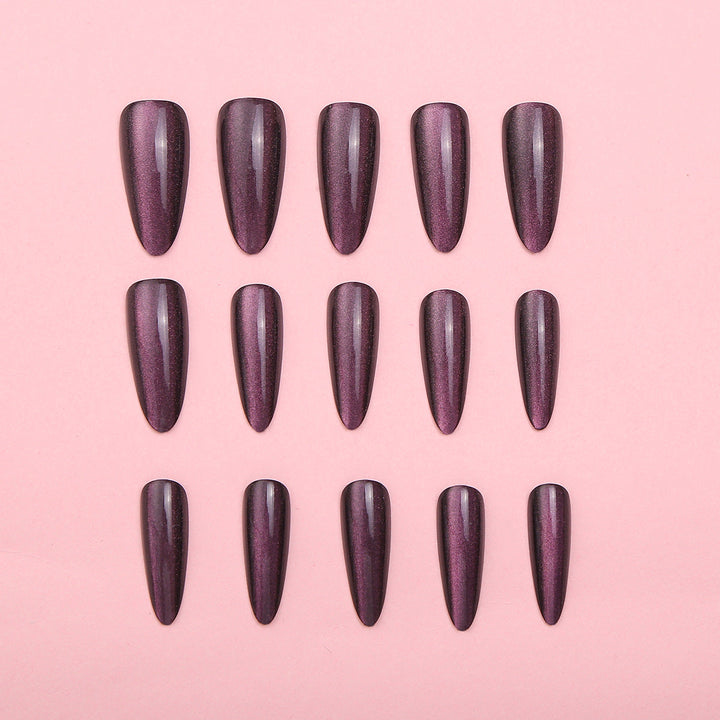 Premium Stiletto Press-On Nail Set with Reflective Finish Kalsten