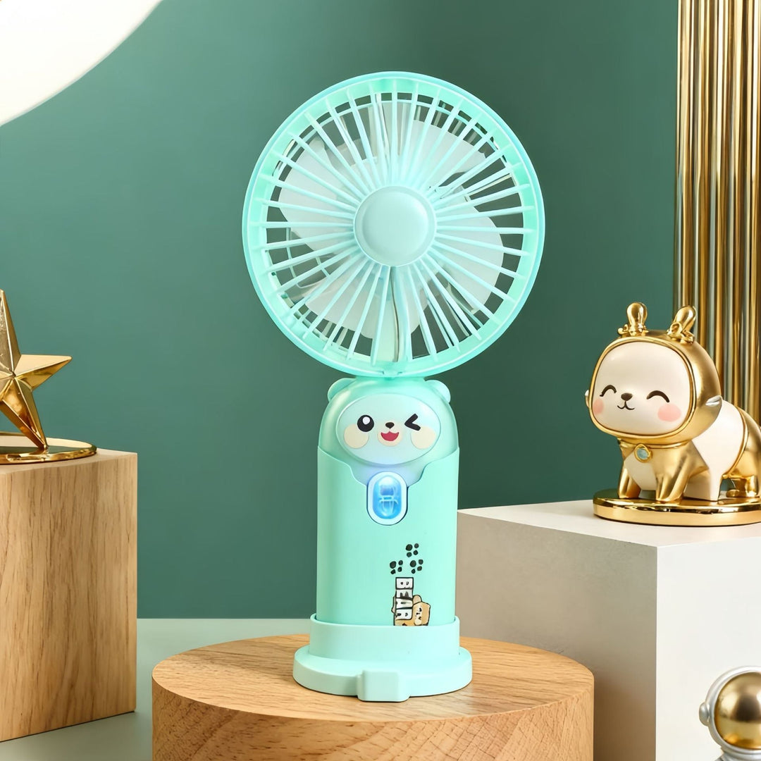 Ladies portable hand fan with cute rabbit design Kalsten