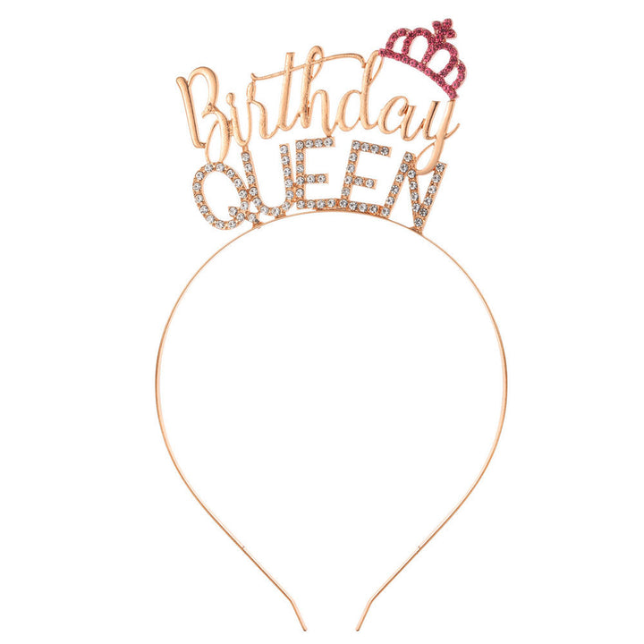 Ladies Glitter Headband with "Birthday Queen" lettering Kalsten