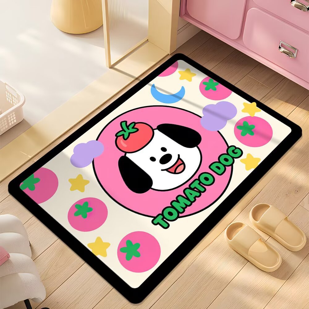 Cute Cartoon Dog Shower Mat Kalsten