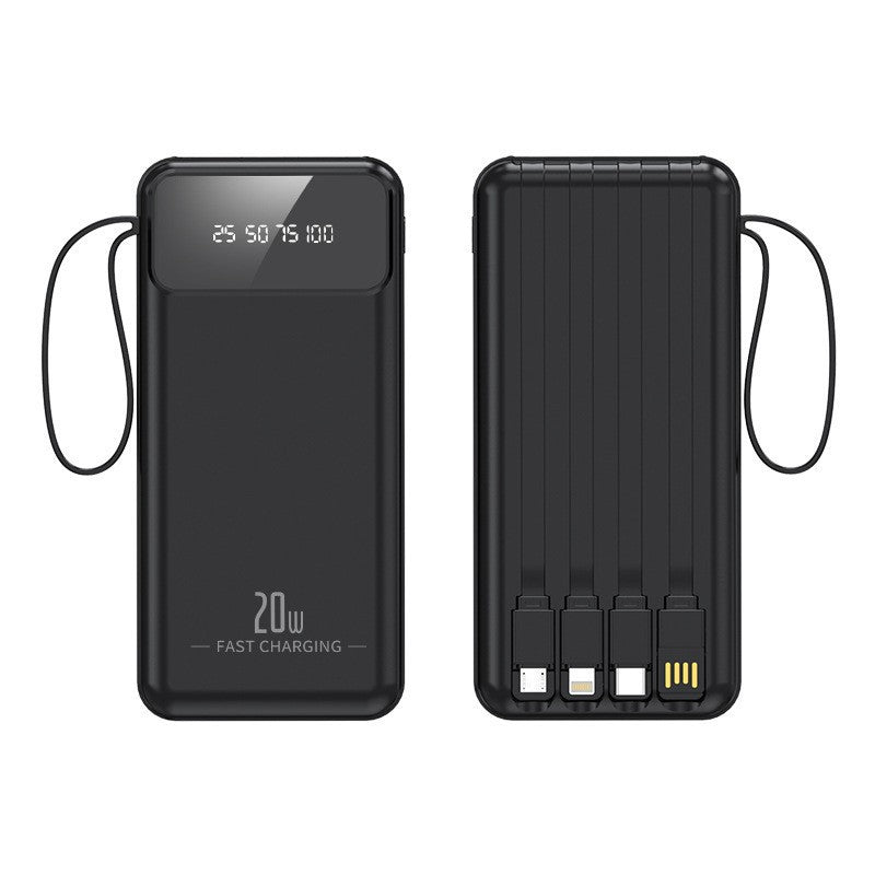 Powerbank with multifunctional charging cables and digital charging display Kalsten