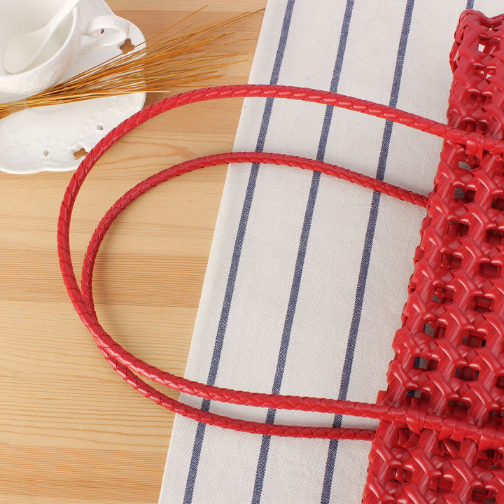 Stylish willow bag with modern grid design Kalsten