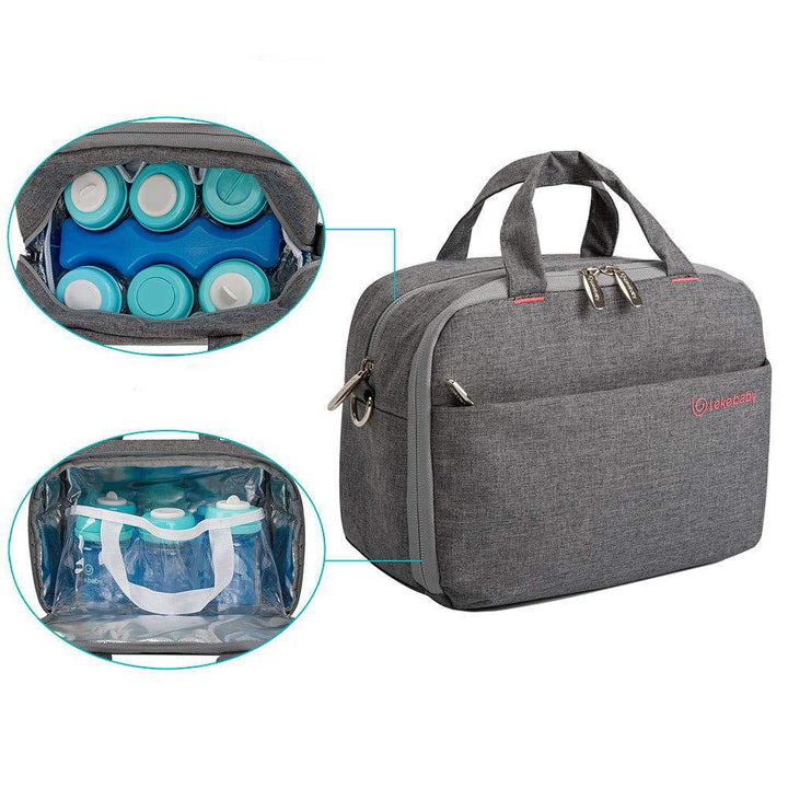 Unisex cooler bag with two opening types and insulating interior Kalsten