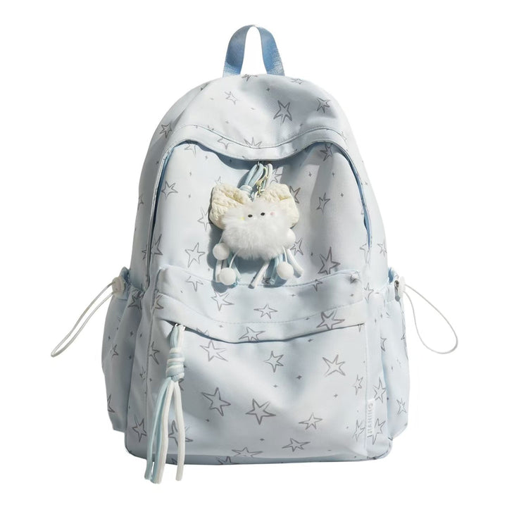 Star-Patterned Plush Backpack Kalsten