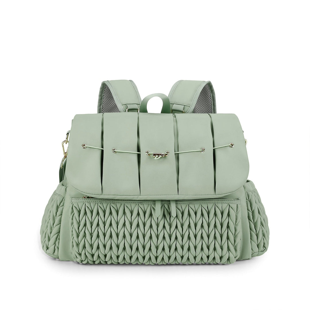 Fashionable backpack with braided design Kalsten