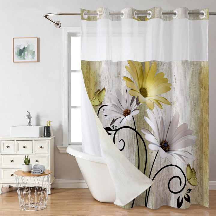 Floral Print Shower Curtain Kalsten