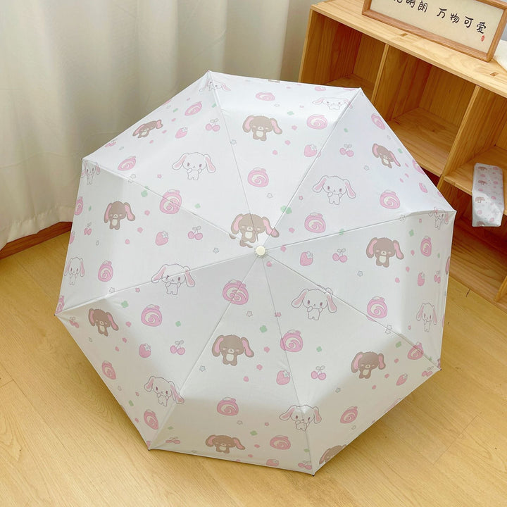 Women's Automatic Folding Umbrella with Playful Animal Design Kalsten