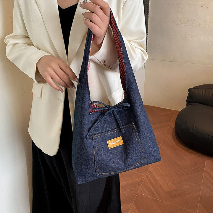 Trendy Denim Shoulder Bag Kalsten