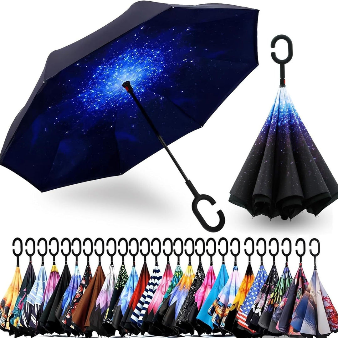 Ladies Automatic Umbrella with Elegant C-Handle Kalsten