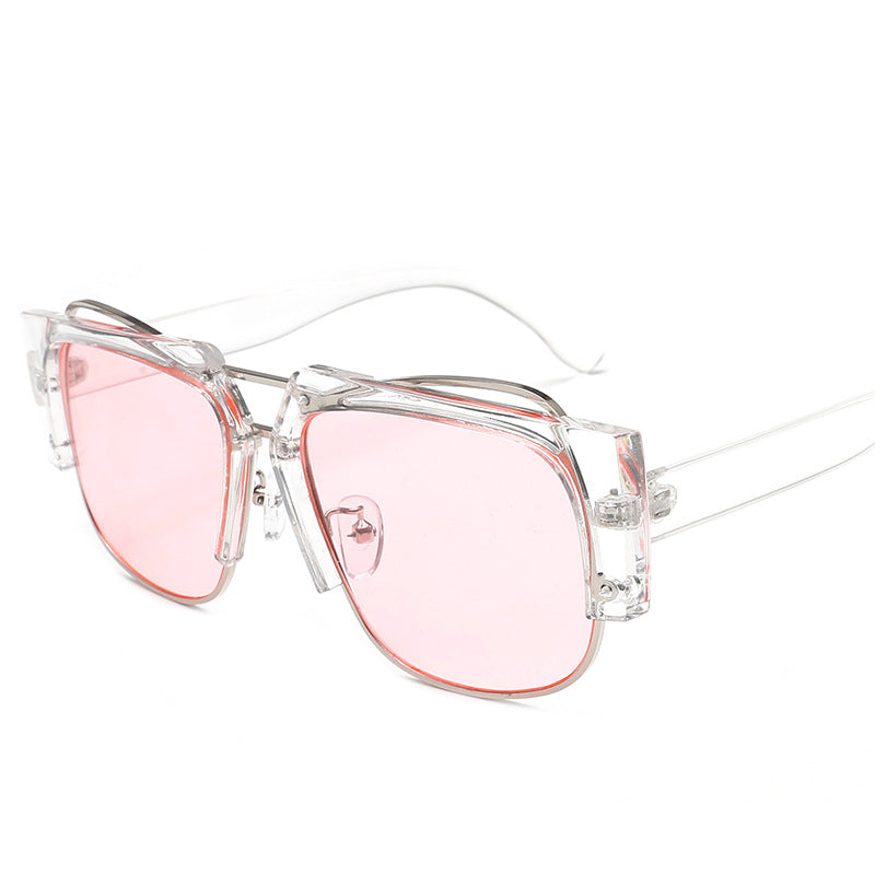Women Fashion Square Sunglasses with Unique Chain Design Kalsten
