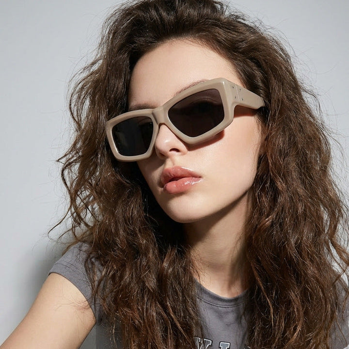 Women's oversized geometric sunglasses with modern frame Kalsten