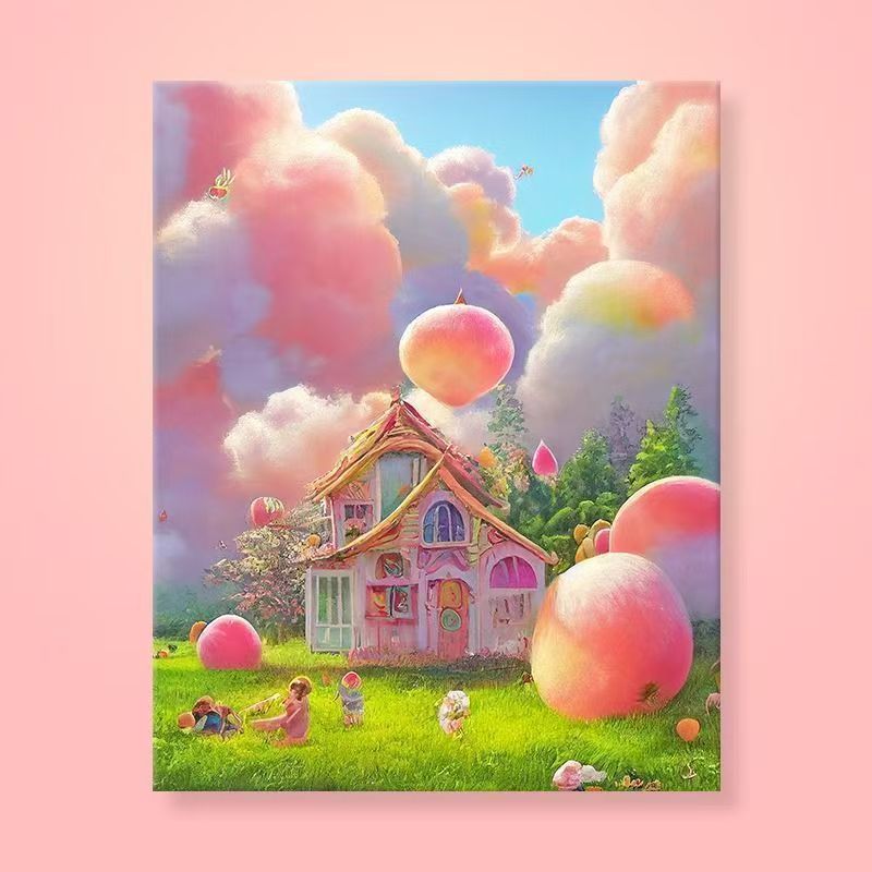 Whimsical Fantasy Landscape Canvas Art Kalsten