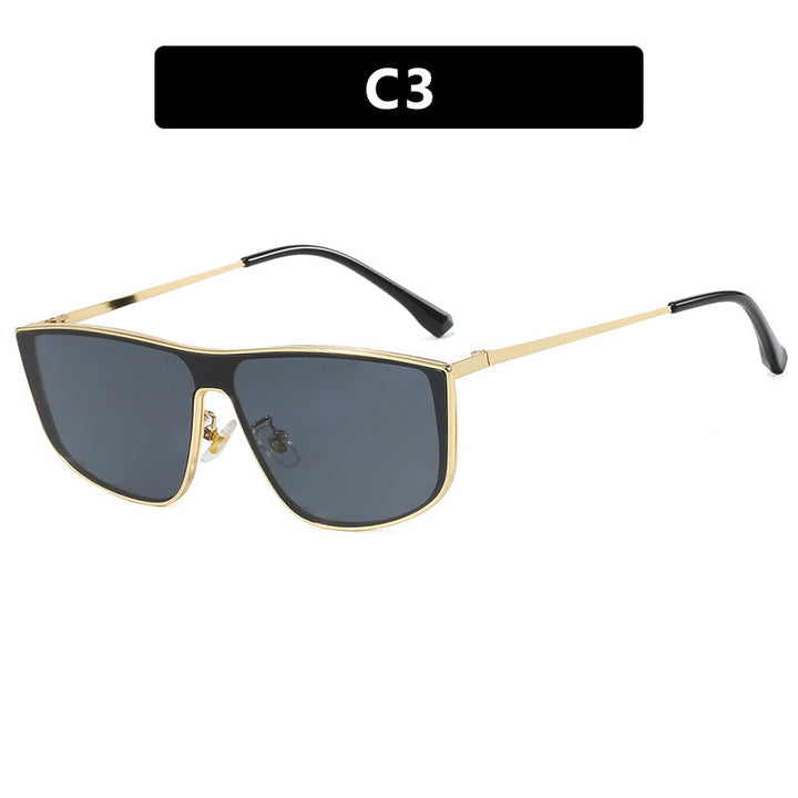 Women elegant square sunglasses with luxurious metal frame Kalsten