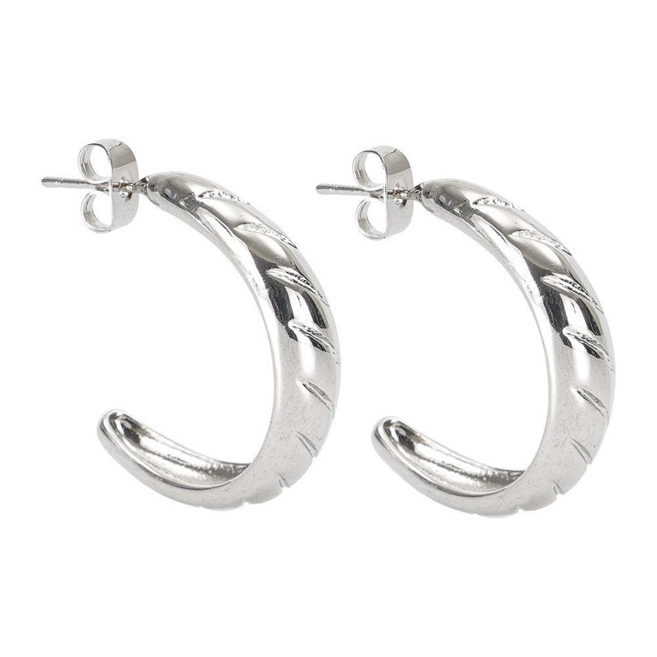Sleek Curved Huggie Earrings Kalsten