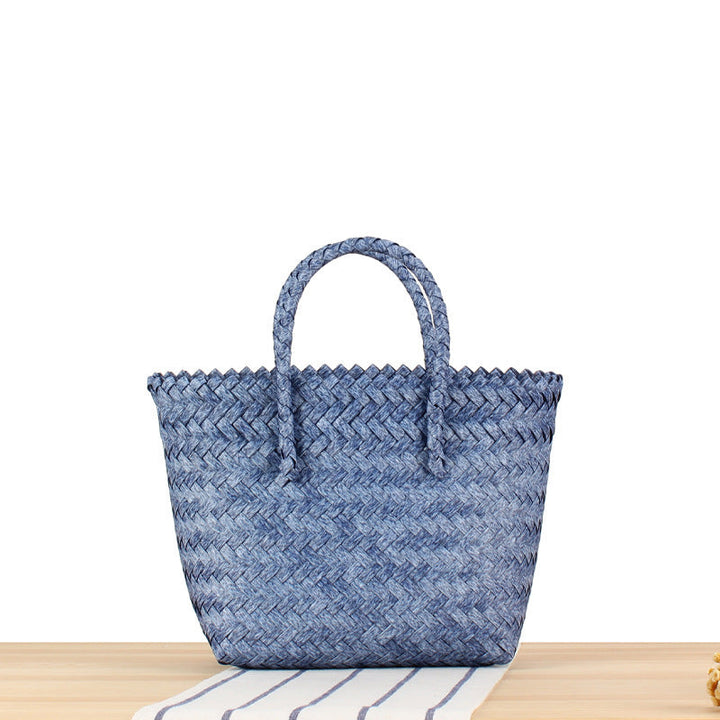 Braided Tote Bag with Modern Patterns Kalsten