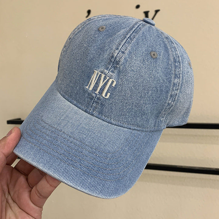 Women's Vintage-Inspired Denim Baseball Cap Kalsten