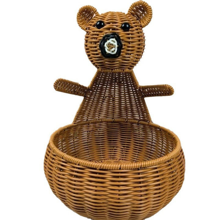 Cute Animal-Themed Woven Storage Basket Kalsten