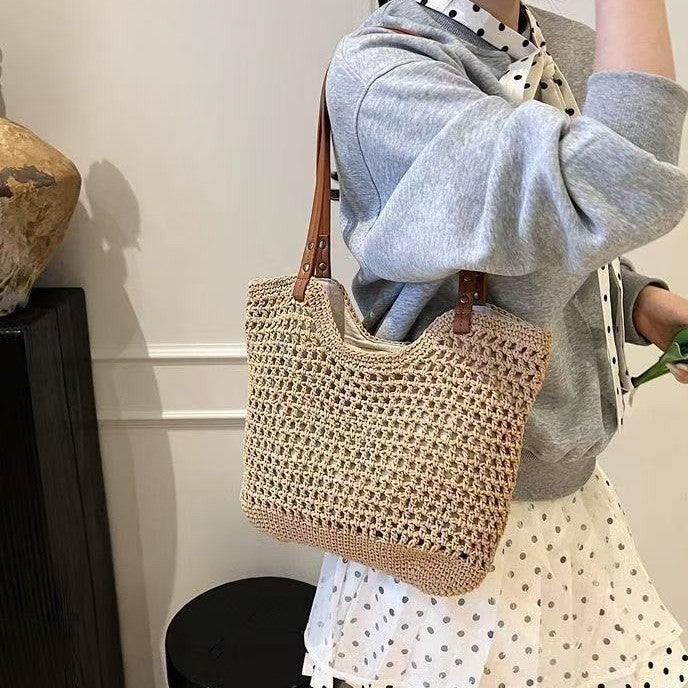 Net bag with durable leather handles Kalsten