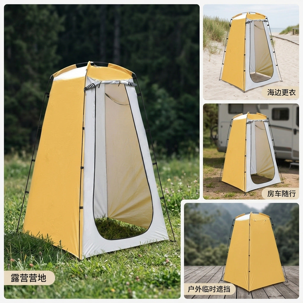 Portable privacy shower tent with quick pop up frame and detachable waterproof floor Kalsten