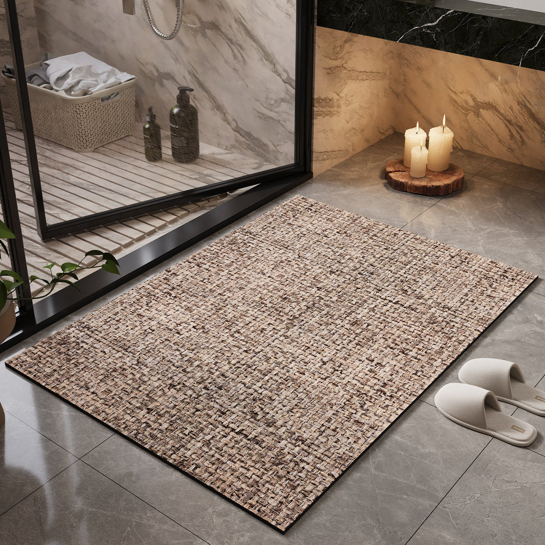 Natural Fiber Bath Mat Kalsten
