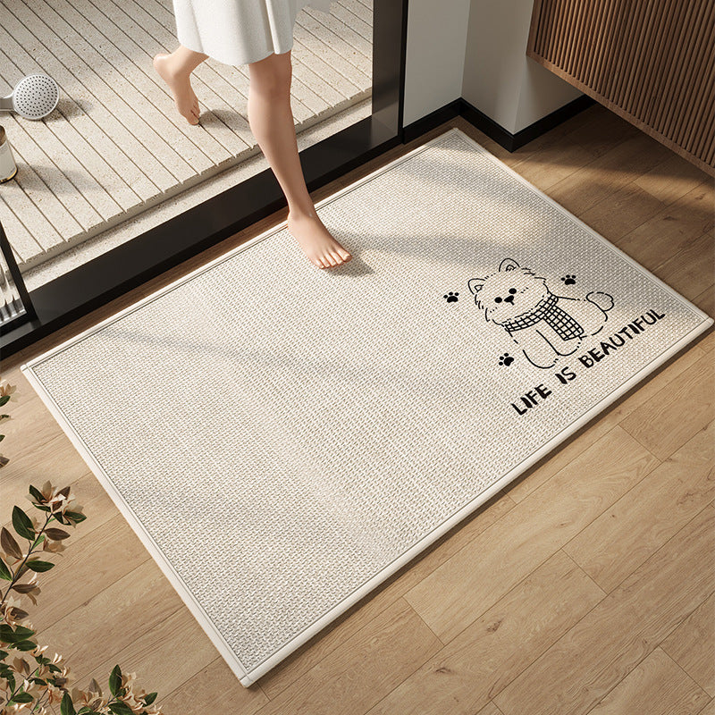 Elegant Modern Bathroom Mat Kalsten