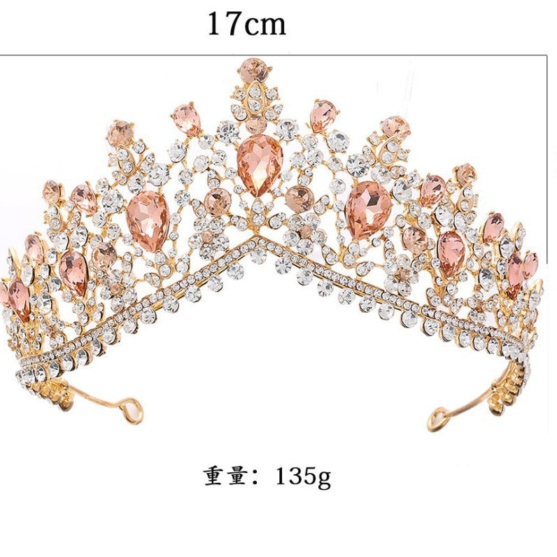 Women's Glamorous Tiara with Rhinestone and Crystal Embellishments Kalsten