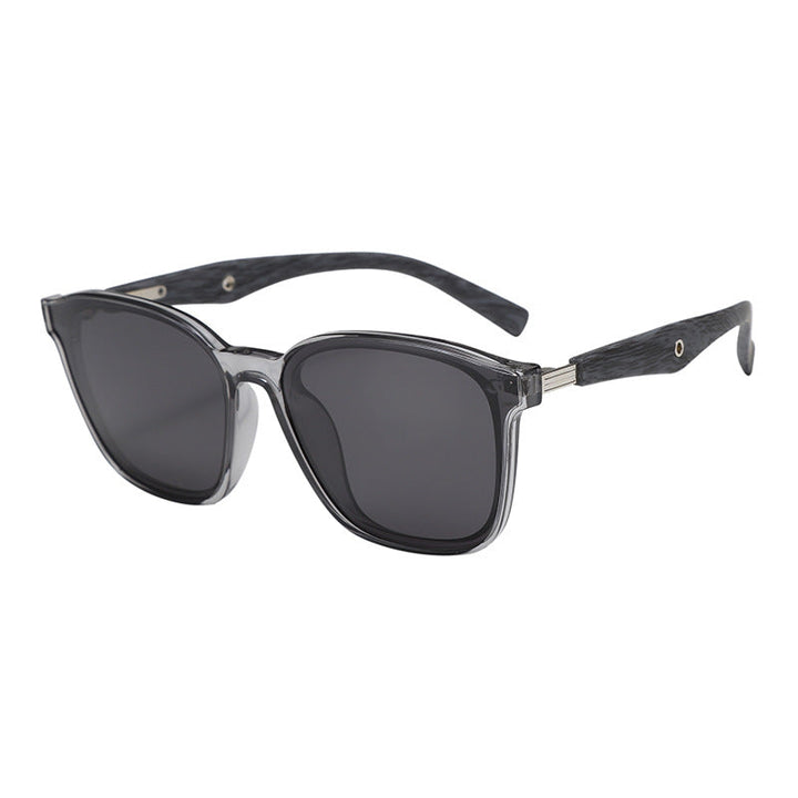 Women stylish oversized sunglasses with wooden accents Kalsten