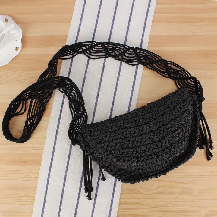 Braided Shoulder Bag in Creative Macrame Design Kalsten