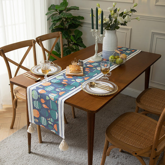 Fish Patterned Table Runner