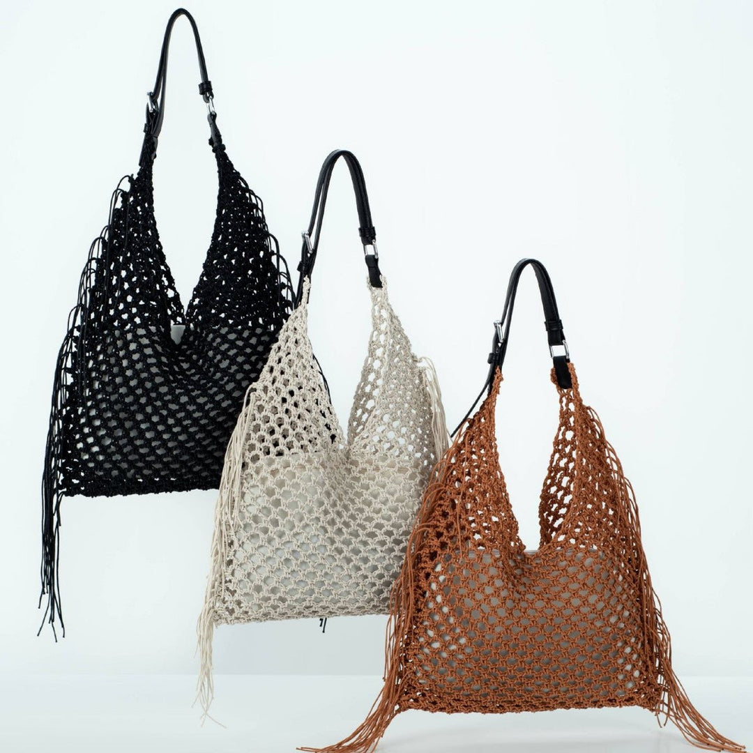 Trendy, Handcrafted Mesh Handbag Kalsten