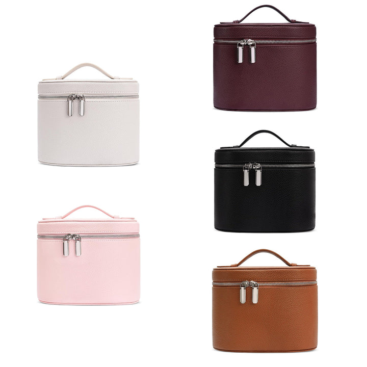 Cosmetic storage bag with elegant design and sturdy carrying handle Kalsten