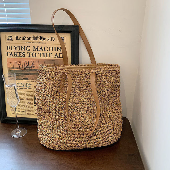 Handmade wicker tote bag Kalsten