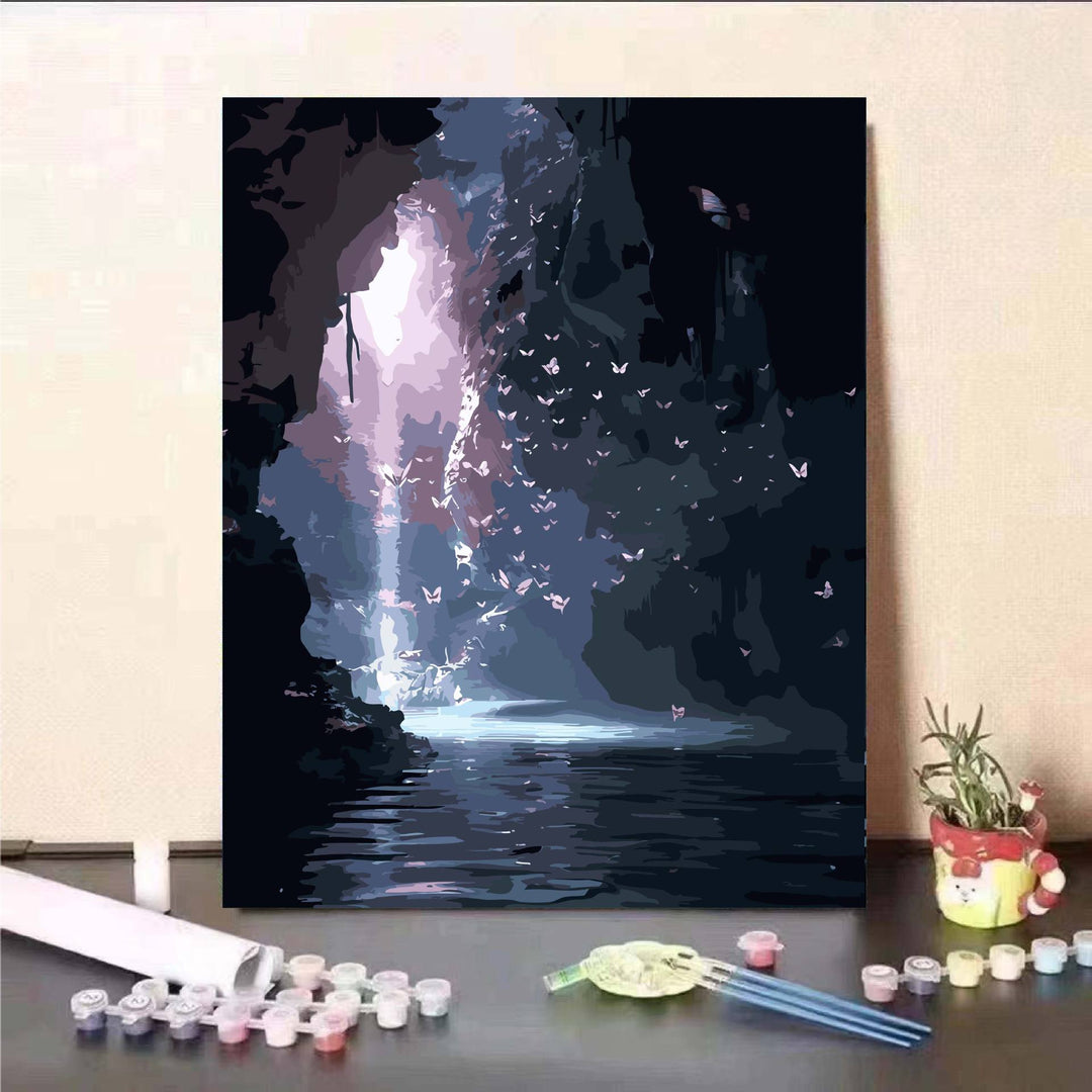 Floral Fantasy Paint by Numbers Wall Art Kalsten