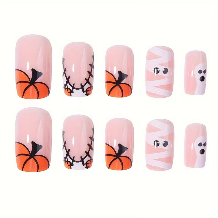 Festive Halloween Press-On Nail Art Set Kalsten