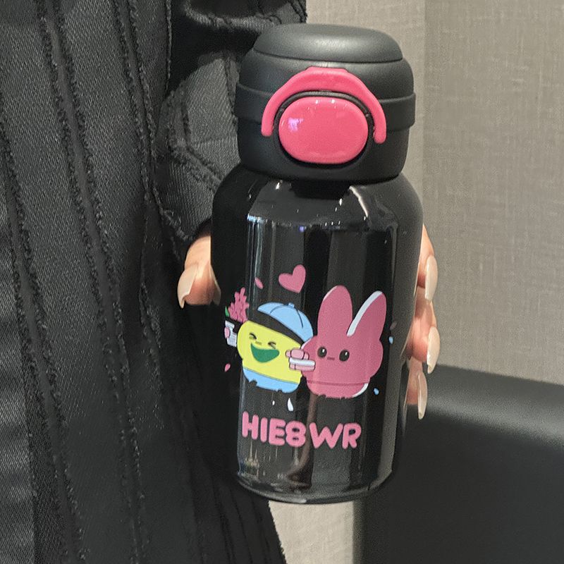 Women's Stainless Steel Water Bottle with Funny Cartoon Design Kalsten
