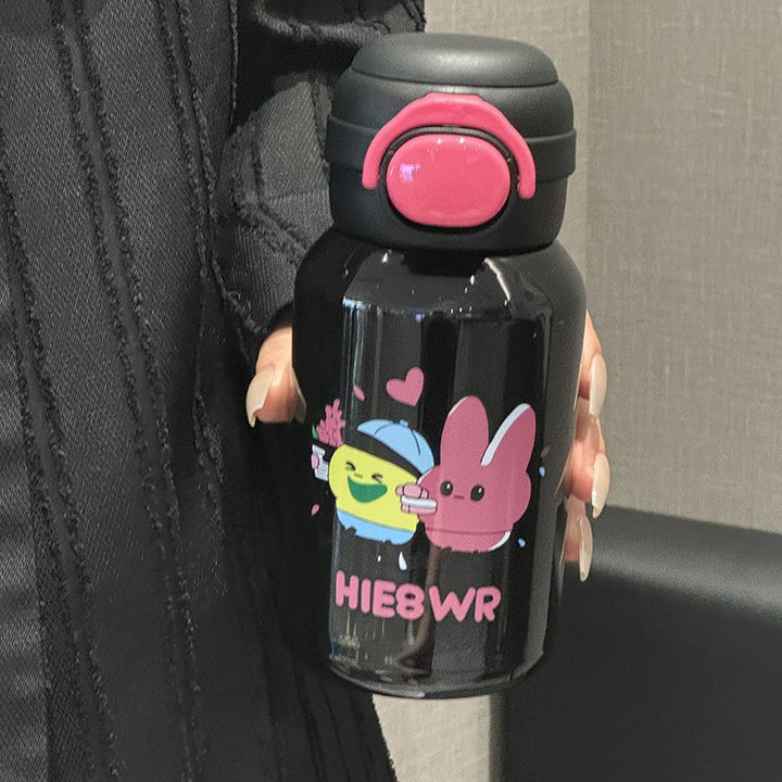 Women's Stainless Steel Water Bottle with Funny Cartoon Design Kalsten
