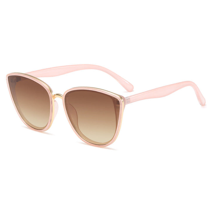 Women Cat-Eye Sunglasses with Transparent Frame and UV Protection Kalsten
