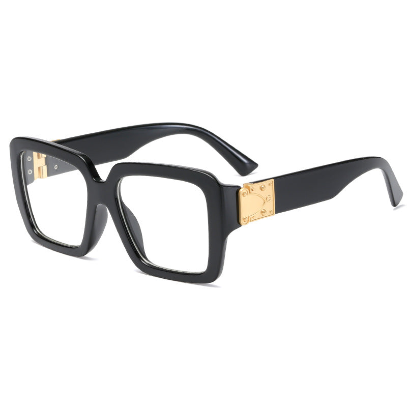 Women's oversized fashionable sunglasses with luxurious metal accents Kalsten
