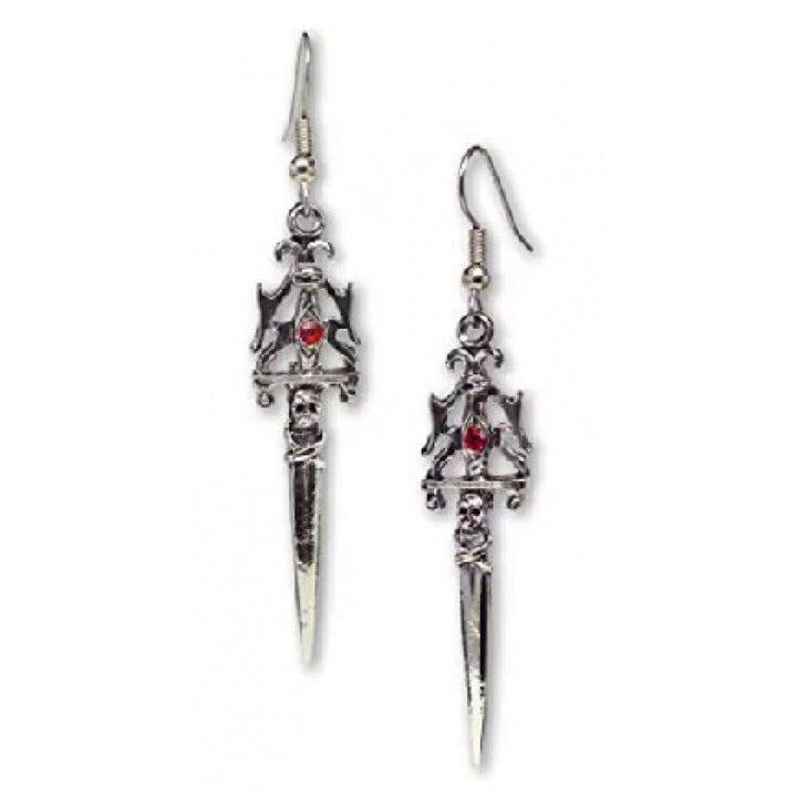 Gothic Statet Skull Earrings Kalsten