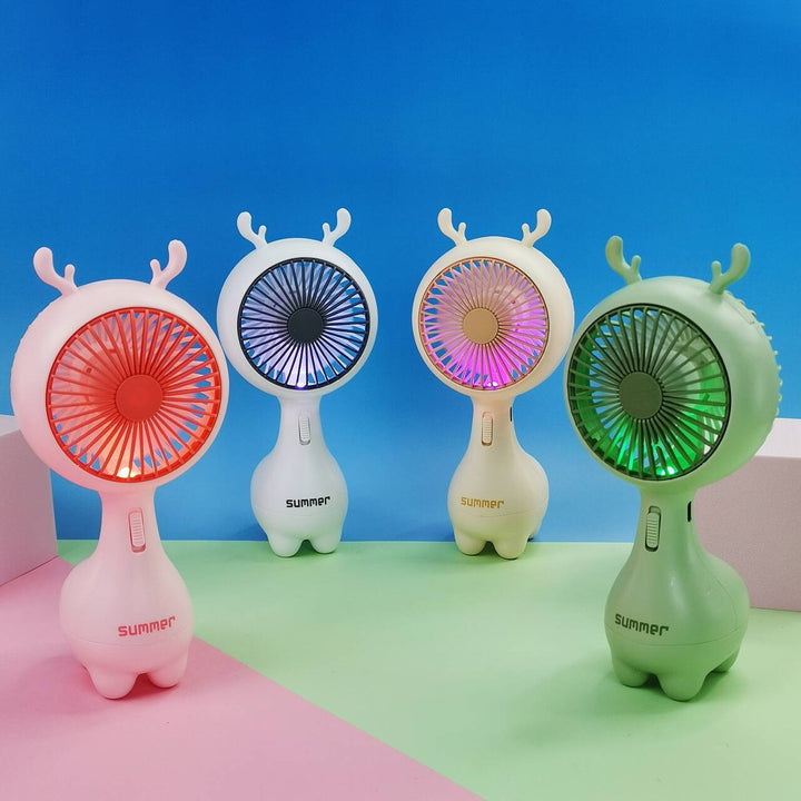 Cute Bunny-Themed Portable Handheld Fan Kalsten