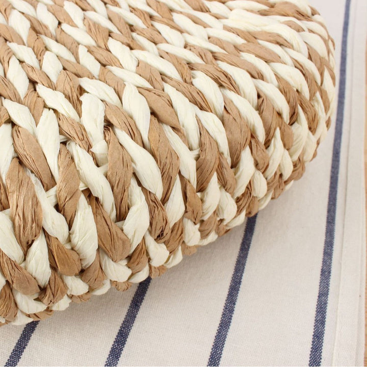 Handbag Made of Handmade Woven Material with Modern Design Kalsten