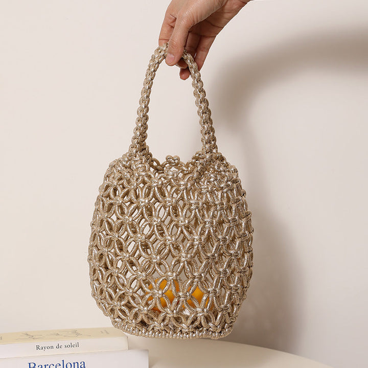 Trendy Shopper Bag with Unique Mesh Design Kalsten