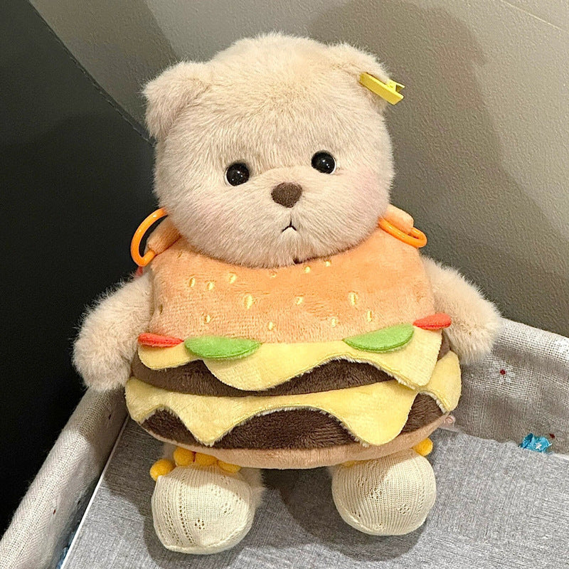 Cuddly toy with hamburger application Kalsten