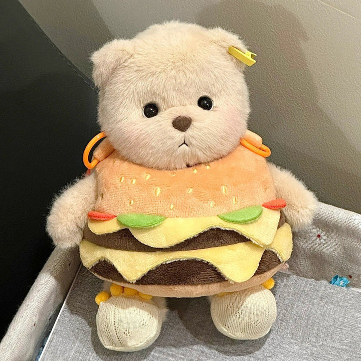 Cuddly toy with hamburger application Kalsten